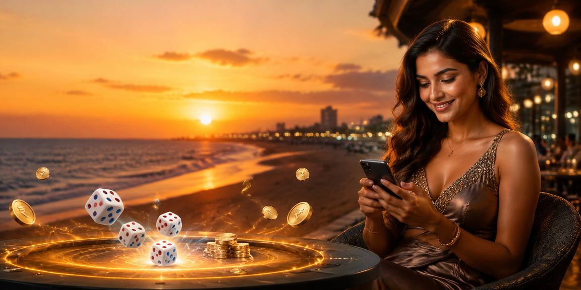 Teen Patti card table with players engaged in the game